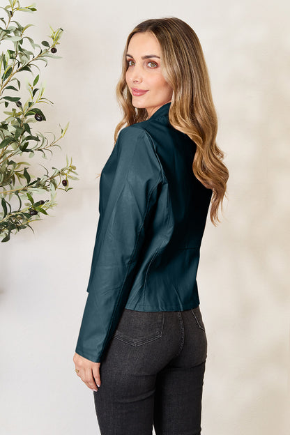 Get trendy with Mock Neck Zip Up Jacket - Jackets available at Styles Code. Grab yours today!