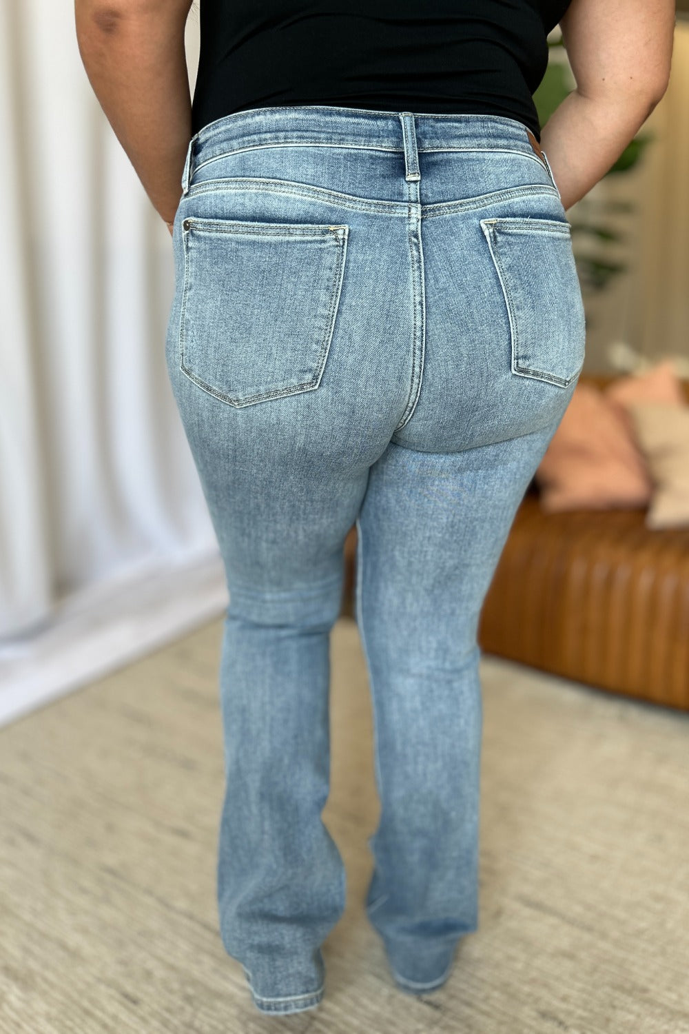 Get trendy with Full Size Bootcut Jeans - Jeans available at Styles Code. Grab yours today!