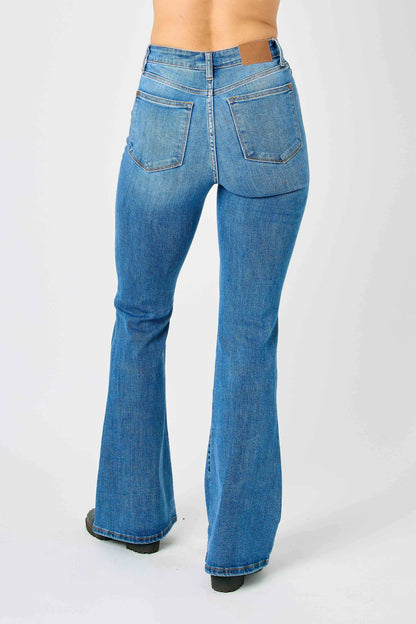 Get trendy with Classic Flare Jeans Plus Size - Jeans available at Styles Code. Grab yours today!