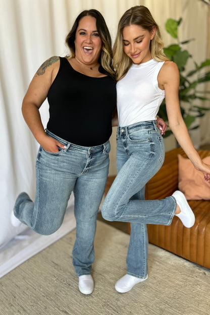 Get trendy with Full Size Bootcut Jeans - Jeans available at Styles Code. Grab yours today!