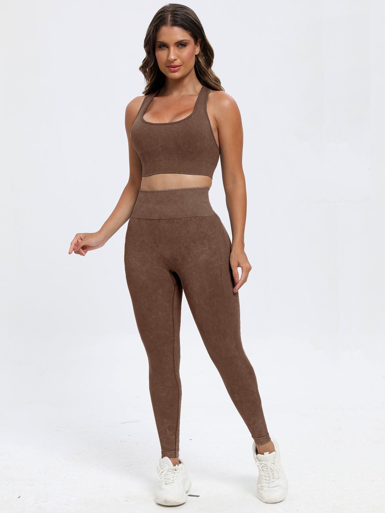 Get trendy with Scoop Neck Wide Strap Top and Pants Active Set - Activewear available at Styles Code. Grab yours today!