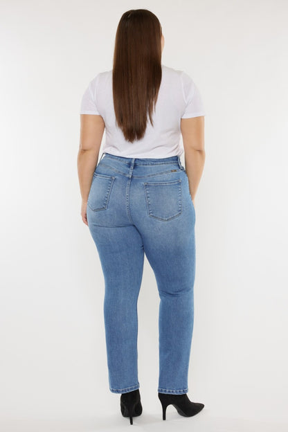 Get trendy with Kancan Full Size Cat's Whiskers High Waist Jeans - Plus Size available at Styles Code. Grab yours today!