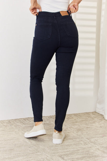 Get trendy with Full Size Garment Dyed Skinny Jeans - Jeans available at Styles Code. Grab yours today!