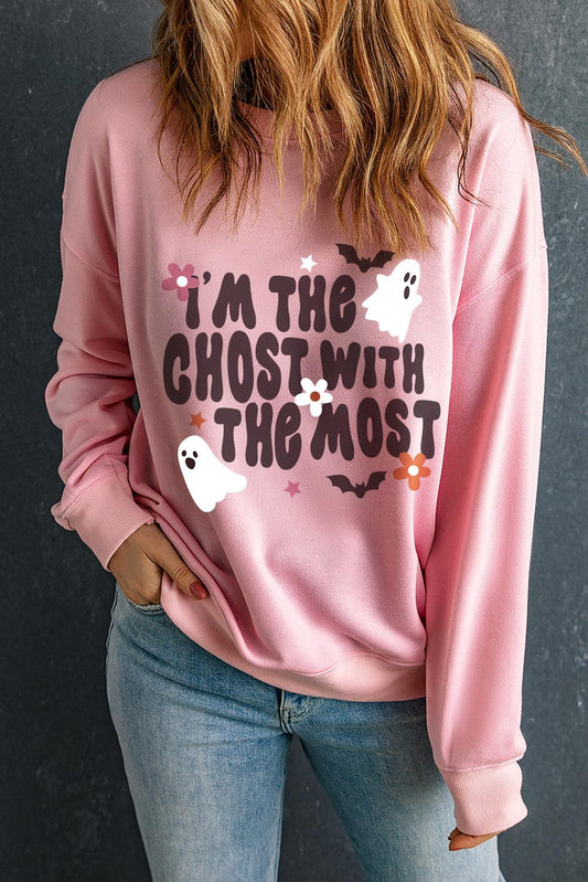Get trendy with Graphic Round Neck Long Sleeve Sweatshirt -  available at Styles Code. Grab yours today!