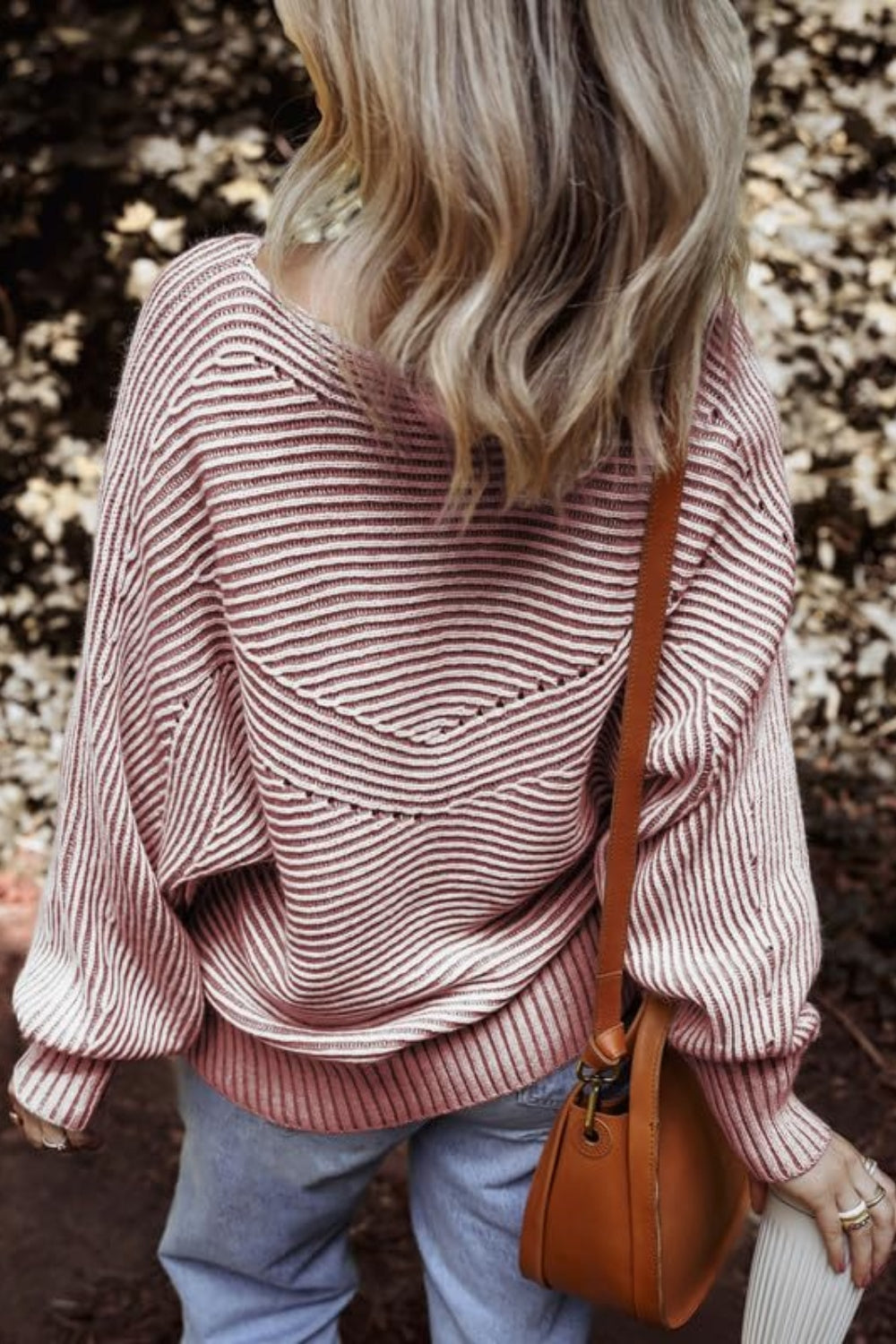 Get trendy with Textured Striped Round Neck Long Sleeve Top -  available at Styles Code. Grab yours today!