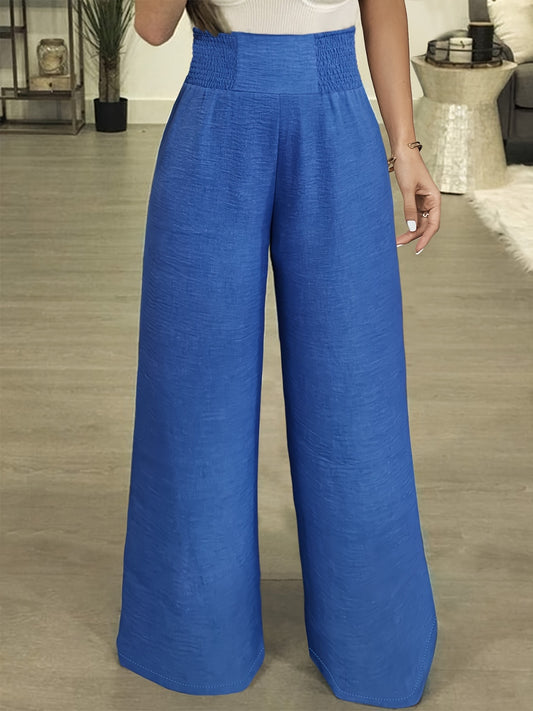 Get trendy with Plus Size High Waist Wide Leg Pants - Plus Size available at Styles Code. Grab yours today!