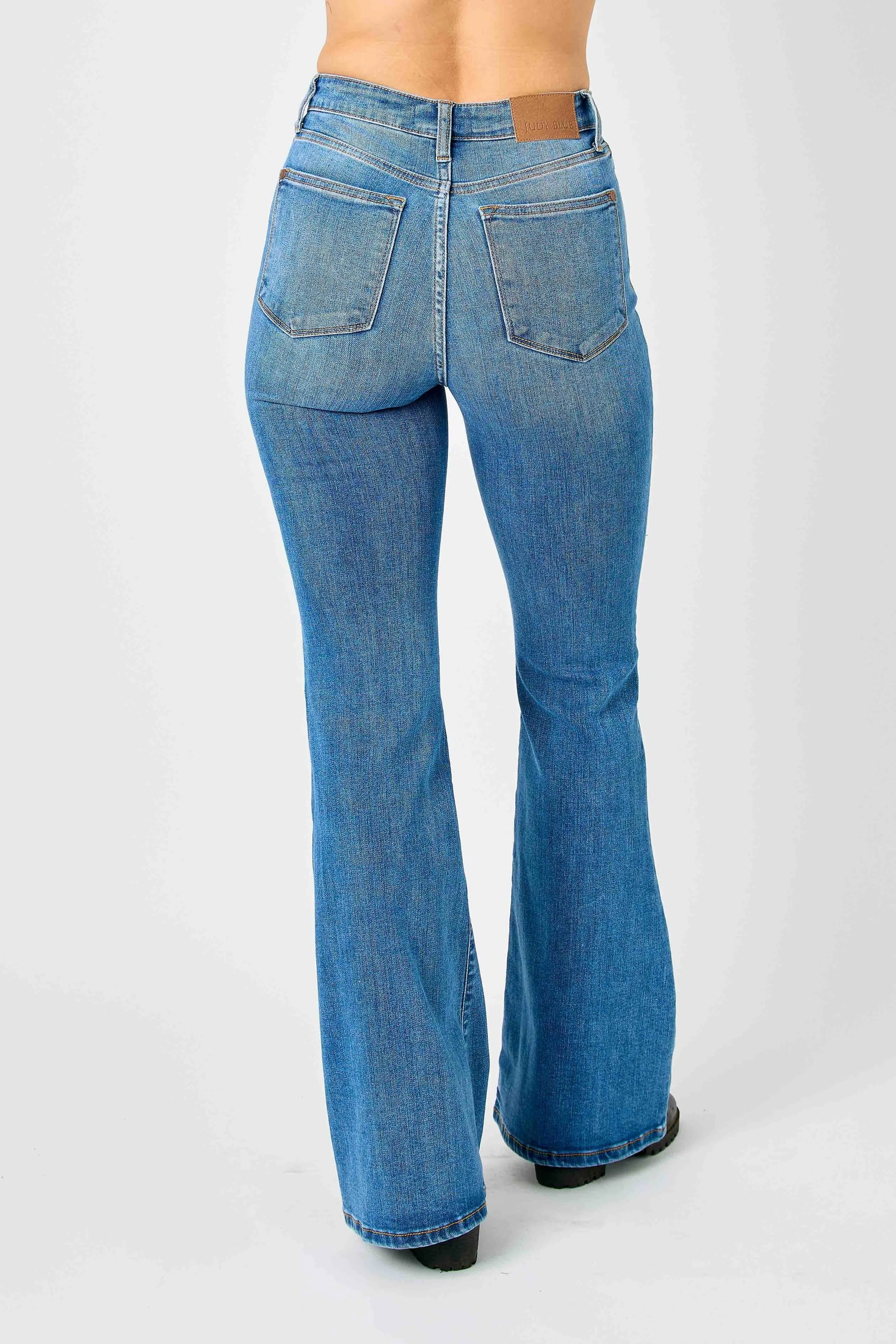 Get trendy with Classic Flare Jeans Plus Size - Jeans available at Styles Code. Grab yours today!