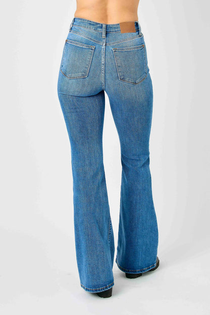 Get trendy with Classic Flare Jeans Plus Size - Jeans available at Styles Code. Grab yours today!