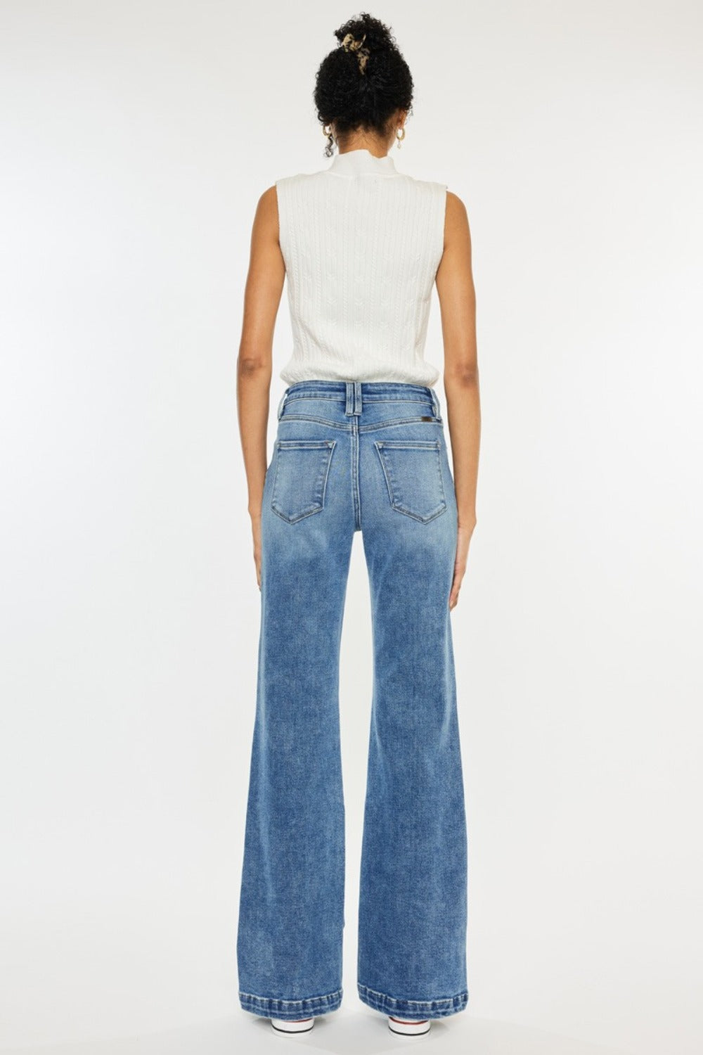 Get trendy with Kancan High Rise Wide Leg Jeans - Jeans available at Styles Code. Grab yours today!