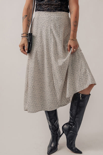 Get trendy with Speckle High Waist Midi Skirt - Skirts available at Styles Code. Grab yours today!