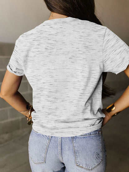 Get trendy with Full Size Letter Graphic Round Neck Short Sleeve T-Shirt - Graphic T-Shirts available at Styles Code. Grab yours today!