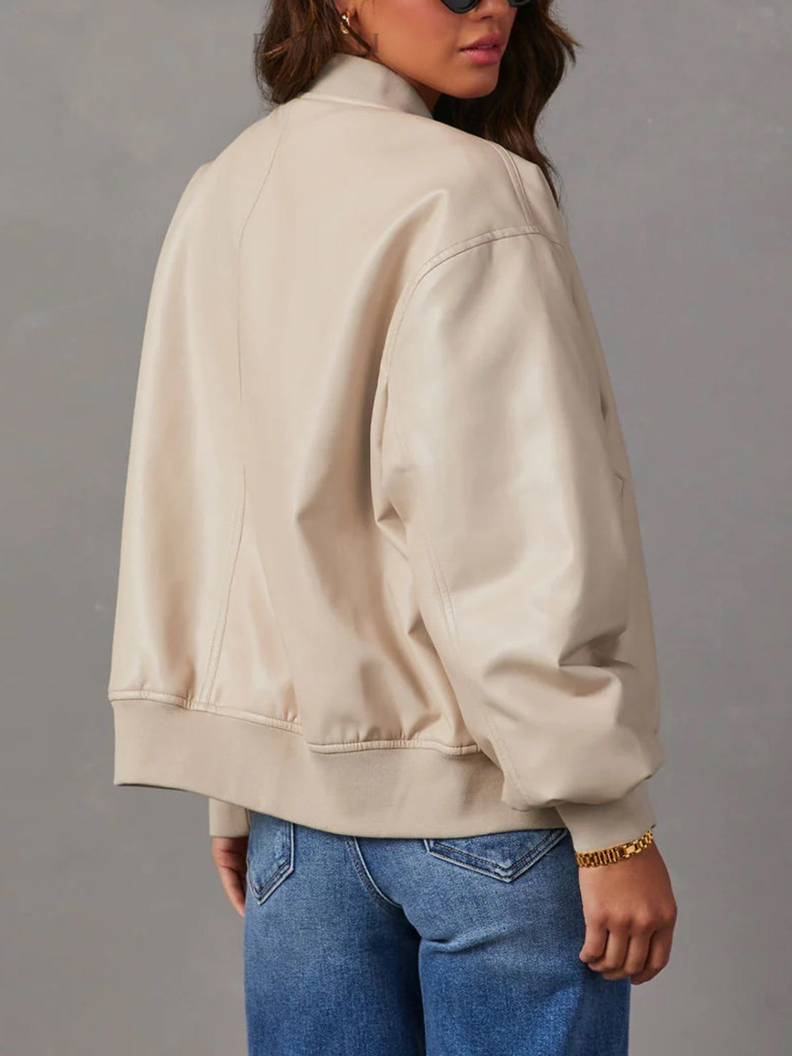 Get trendy with Zip Up Long Sleeve Jacket -  available at Styles Code. Grab yours today!