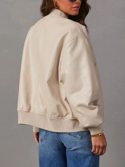 Get trendy with Zip Up Long Sleeve Jacket -  available at Styles Code. Grab yours today!