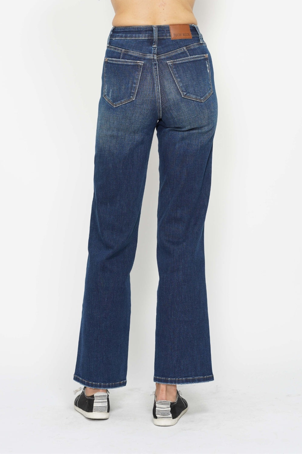 Get trendy with Full Size High Waist Jeans - Jeans available at Styles Code. Grab yours today!