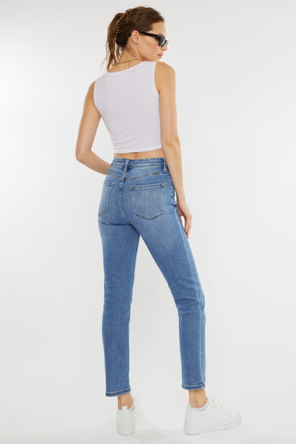 Get trendy with Kancan Full Size Cat's Whiskers High Waist Jeans - Plus Size available at Styles Code. Grab yours today!