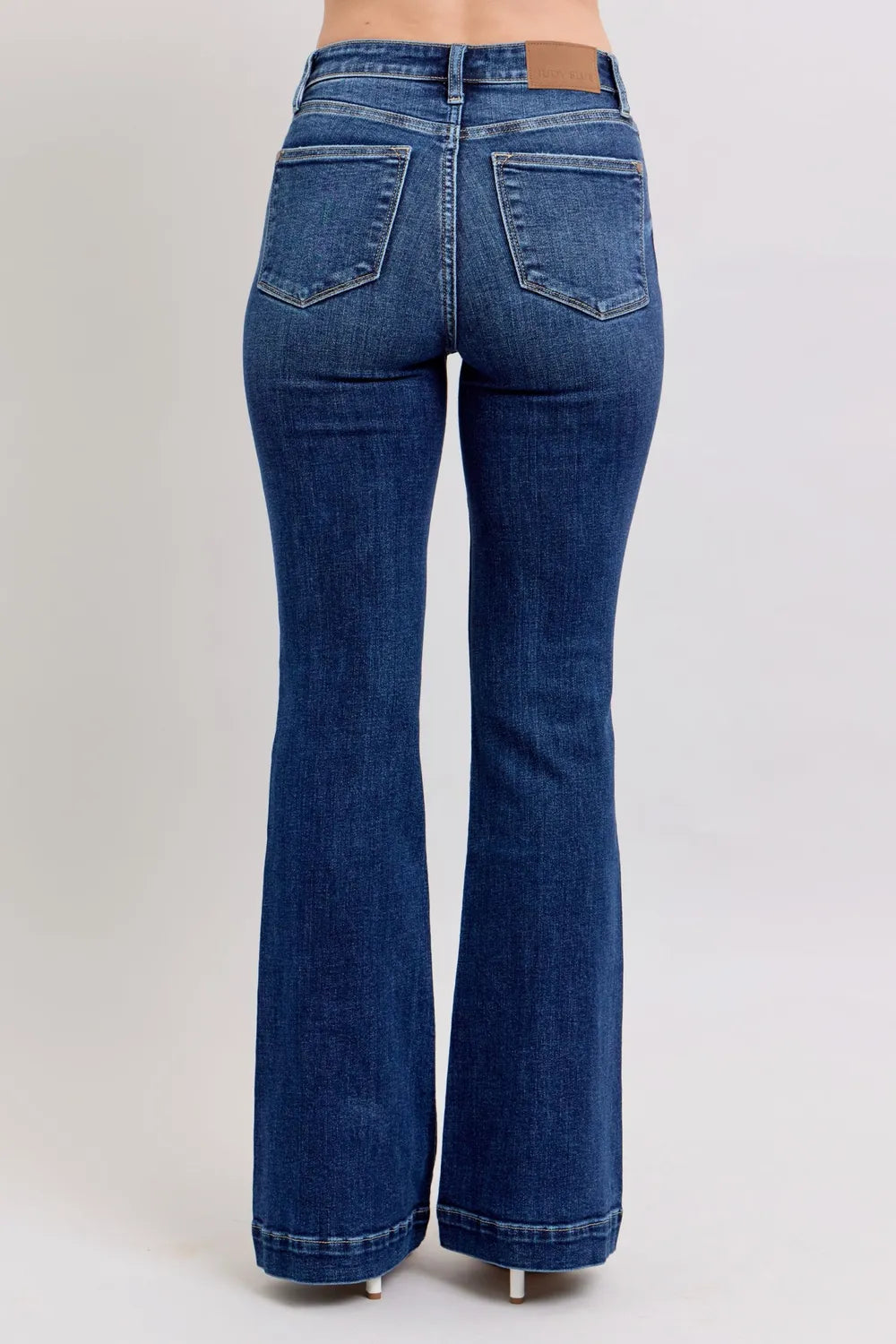 Get trendy with High Rise Flare Jeans Plus Size - Jeans available at Styles Code. Grab yours today!