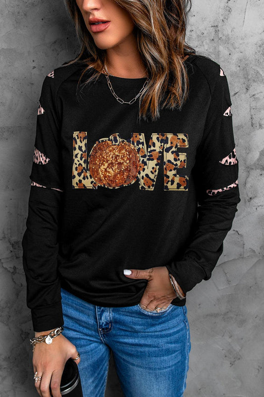 Get trendy with Leopard Long Sleeve Sweatshirt -  available at Styles Code. Grab yours today!