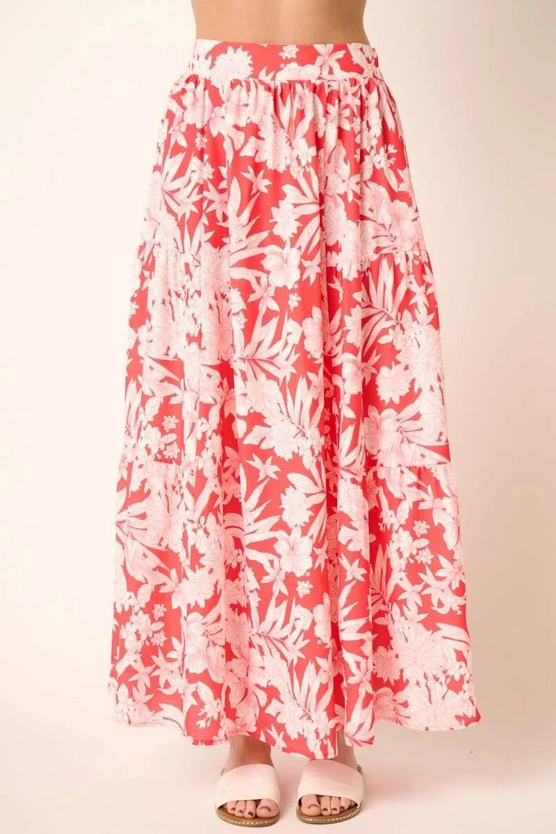Get trendy with Tropical Print Top and Skirt Set - Two Piece Sets available at Styles Code. Grab yours today!