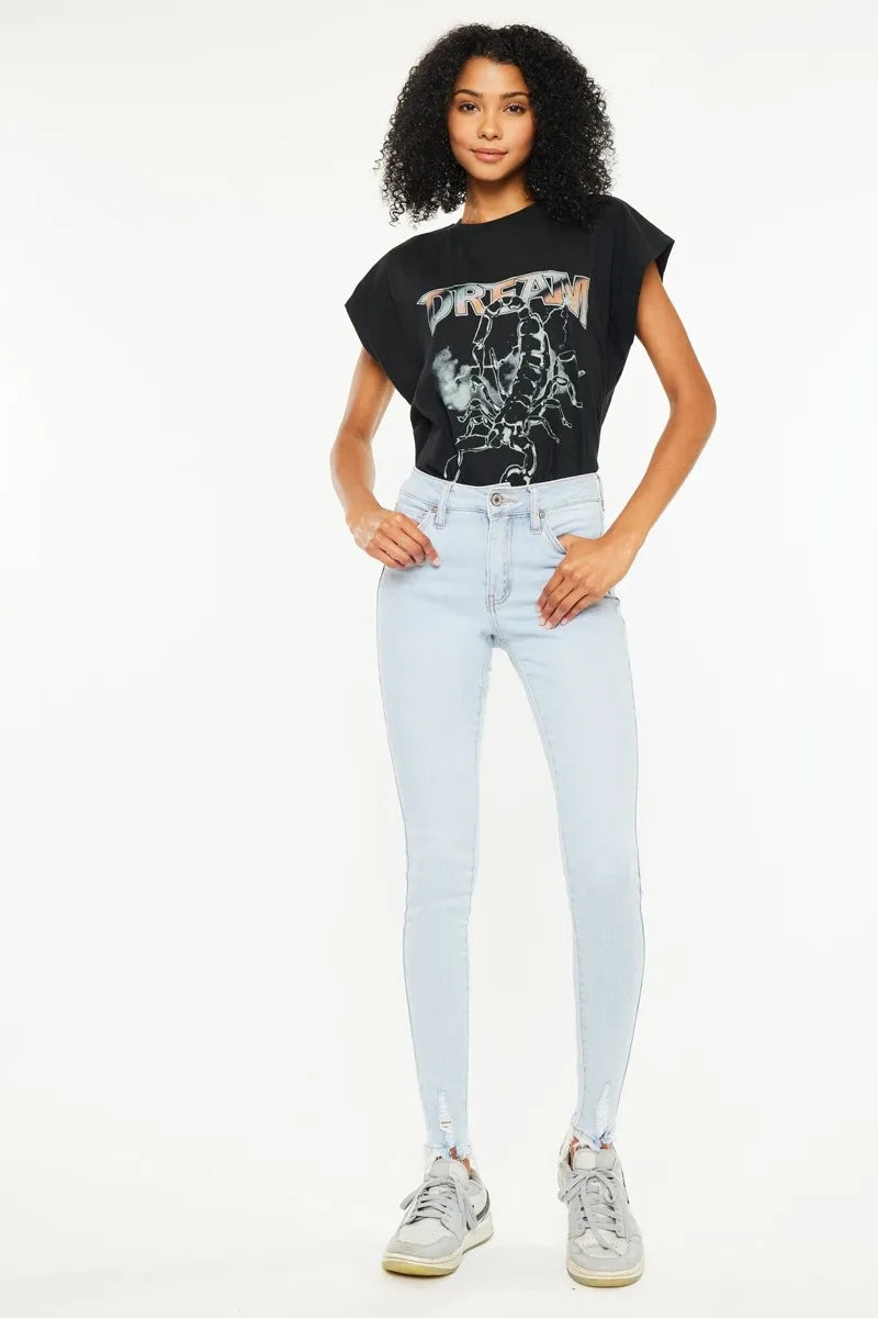 Get trendy with Kancan High Rise Super Skinny Jeans - Jeans available at Styles Code. Grab yours today!