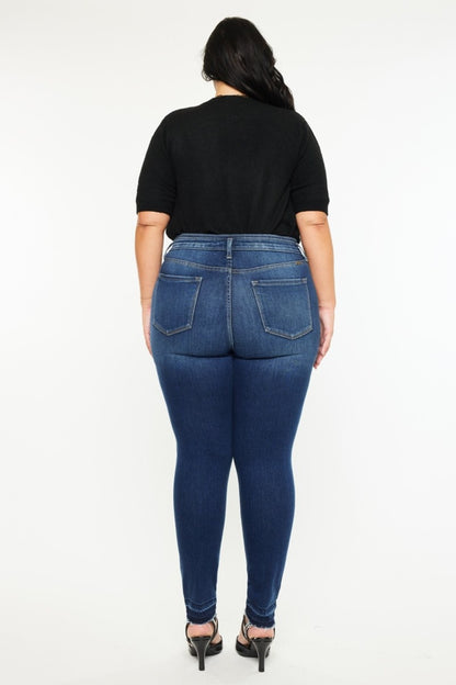 Get trendy with Kancan Full Size High Rise Ankle Skinny Jeans - Jeans available at Styles Code. Grab yours today!