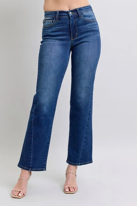 Get trendy with Side Seam Straight Jeans - Jeans available at Styles Code. Grab yours today!