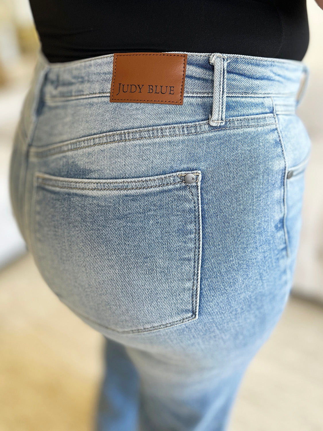 Get trendy with Judy Blue Full Size High Waist Wide Leg Jeans - Plus Size available at Styles Code. Grab yours today!