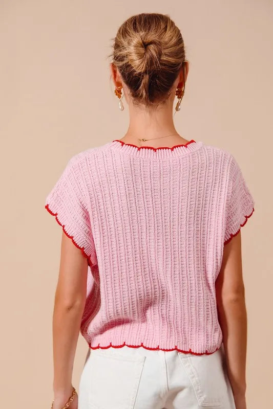 Get trendy with Textured Light Weight Sweater Top -  available at Styles Code. Grab yours today!