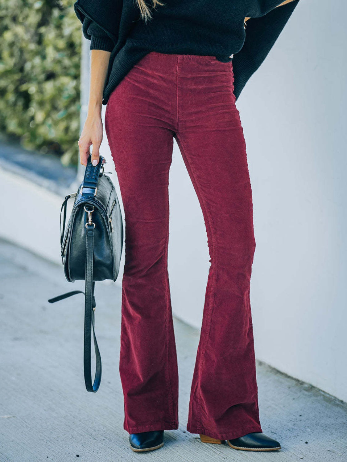 Get trendy with High Waist Bootcut Pants - Pants available at Styles Code. Grab yours today!