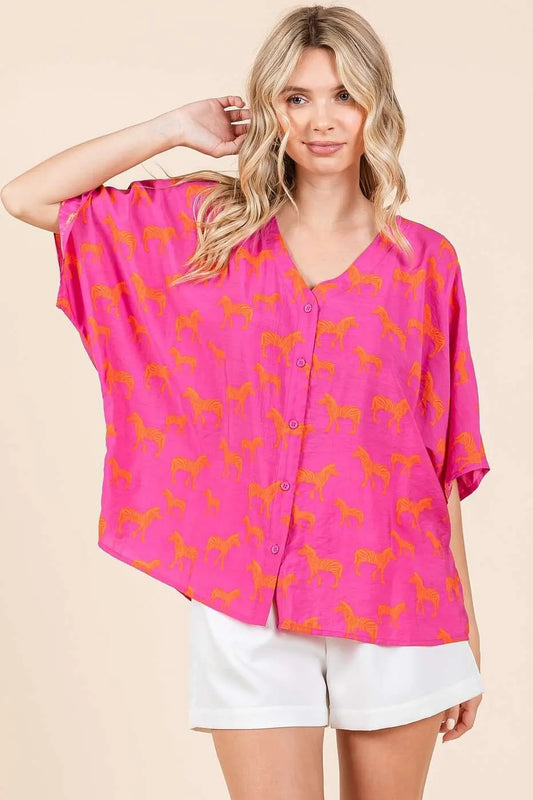 Get trendy with V-Neck Dolman Sleeve Top - Top available at Styles Code. Grab yours today!