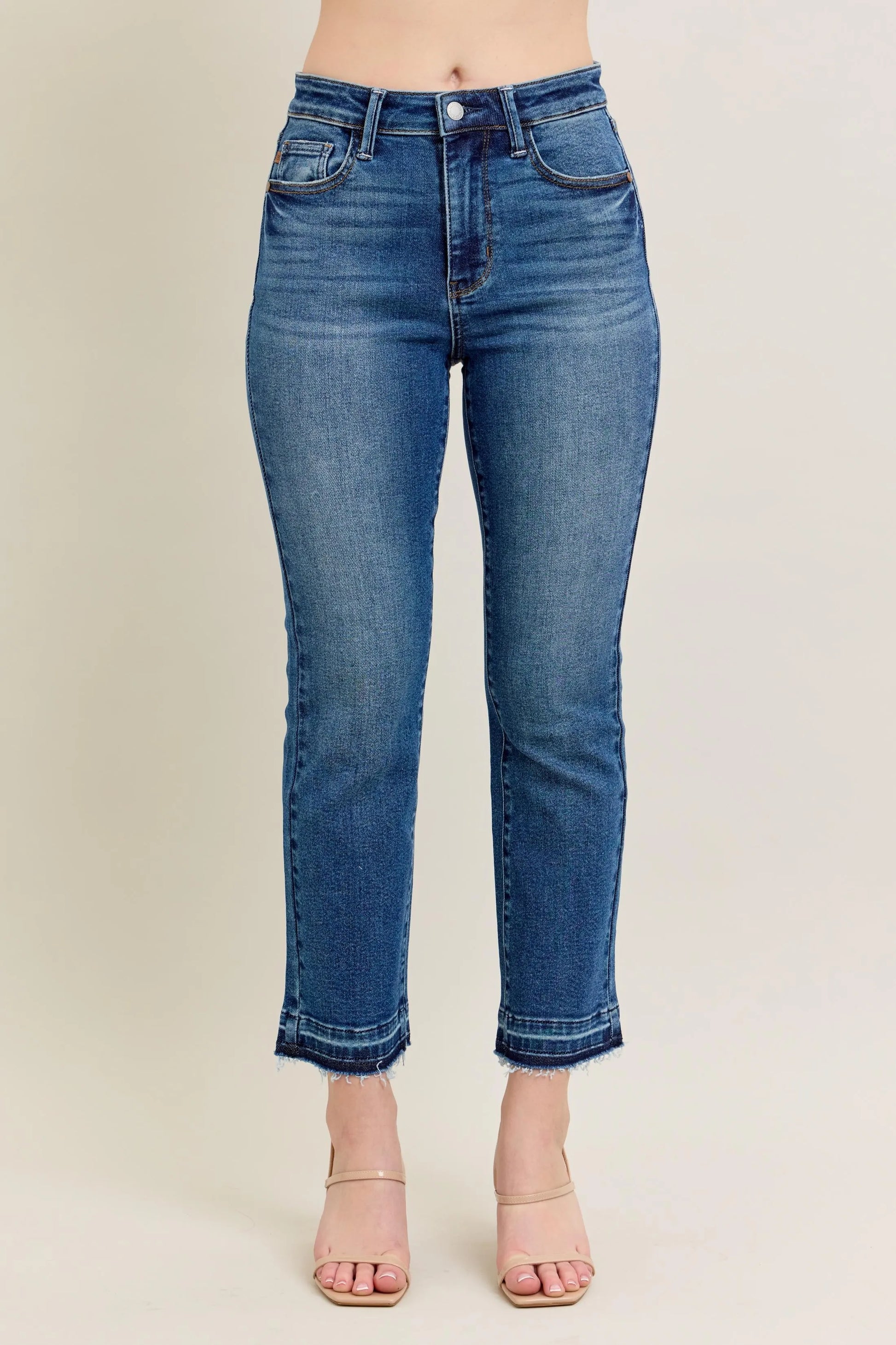 Get trendy with Vintage Wash Flare Jeans Plus Size - Jeans available at Styles Code. Grab yours today!