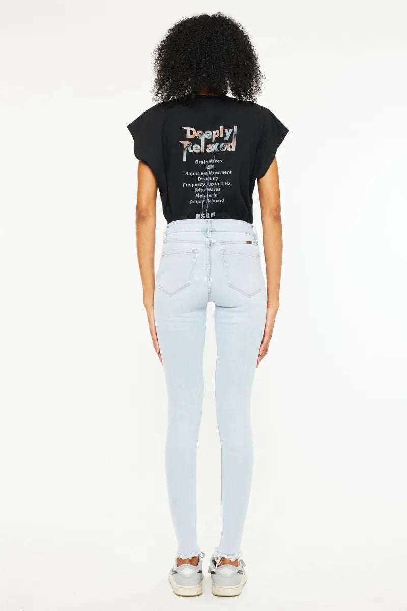 Get trendy with Kancan High Rise Super Skinny Jeans - Jeans available at Styles Code. Grab yours today!