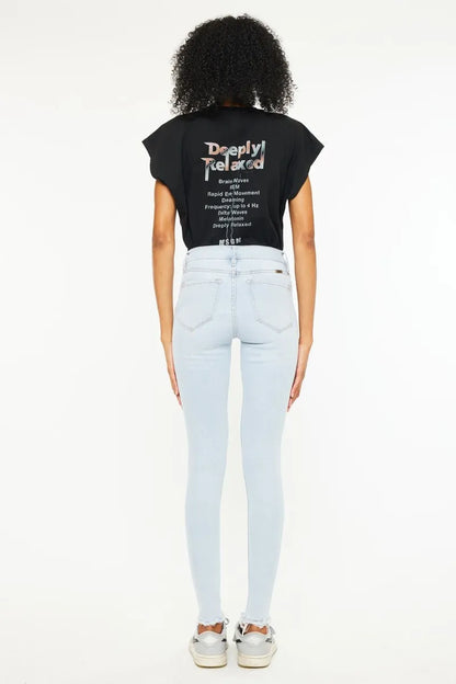 Get trendy with Kancan High Rise Super Skinny Jeans - Jeans available at Styles Code. Grab yours today!