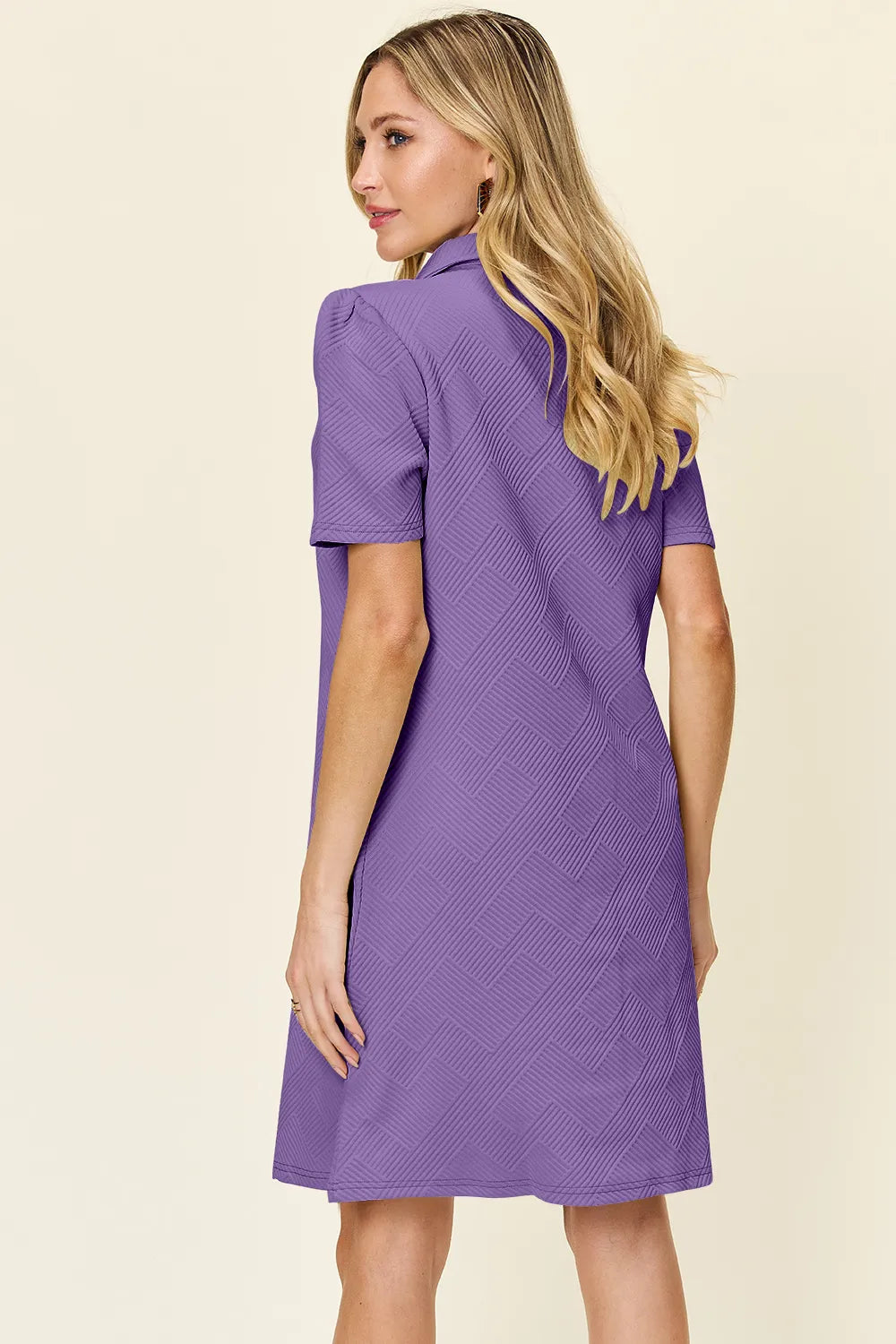 Get trendy with Full Size Collared Neck Dress - Dress available at Styles Code. Grab yours today!