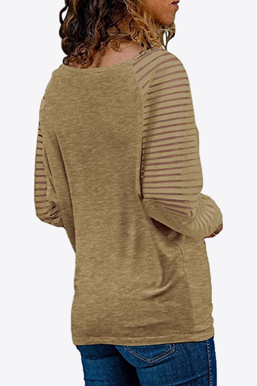 Get trendy with V-Neck Long Raglan Sleeve Top - Blouse available at Styles Code. Grab yours today!