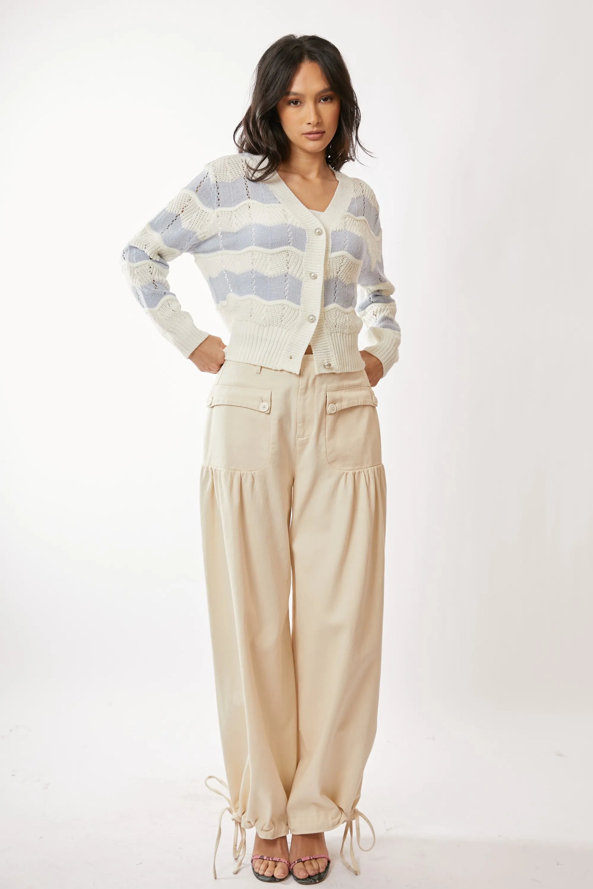 Get trendy with Button Up V Neckline Cardigan -  available at Styles Code. Grab yours today!