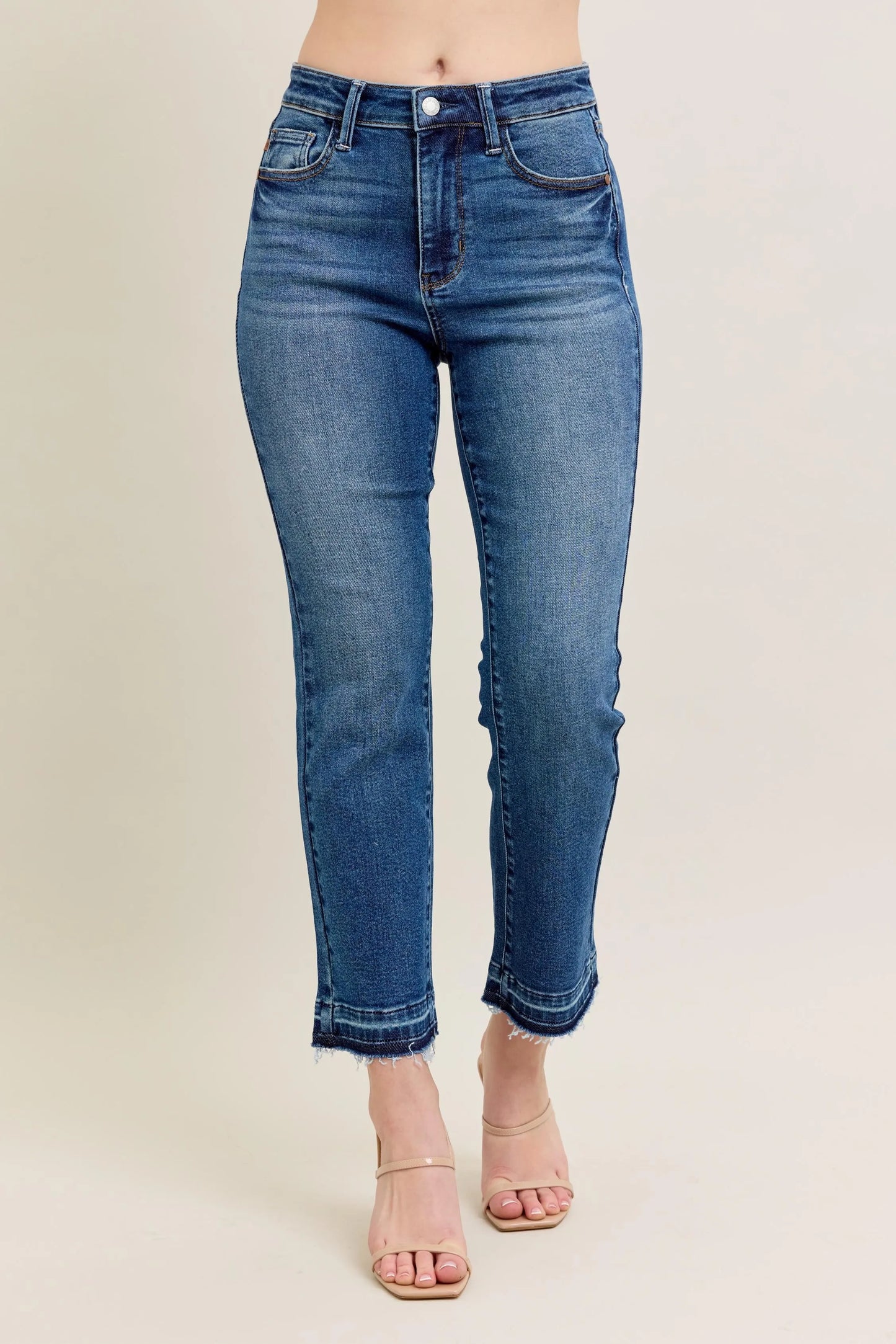 Get trendy with Vintage Wash Flare Jeans Plus Size - Jeans available at Styles Code. Grab yours today!