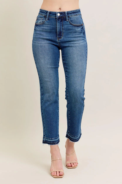 Get trendy with Vintage Wash Flare Jeans Plus Size - Jeans available at Styles Code. Grab yours today!