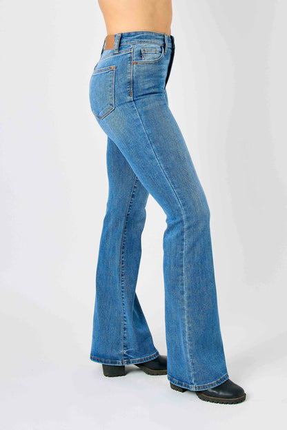 Get trendy with Classic Flare Jeans Plus Size - Jeans available at Styles Code. Grab yours today!