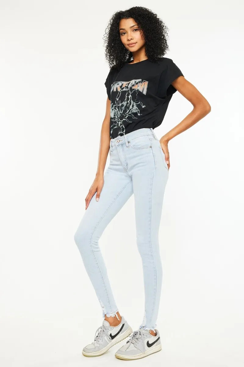 Get trendy with Kancan High Rise Super Skinny Jeans - Jeans available at Styles Code. Grab yours today!