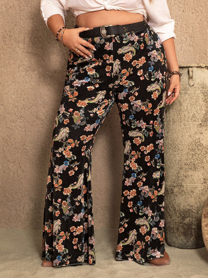 Get trendy with Plus Size Wide Leg Printed Pants - Plus Size available at Styles Code. Grab yours today!