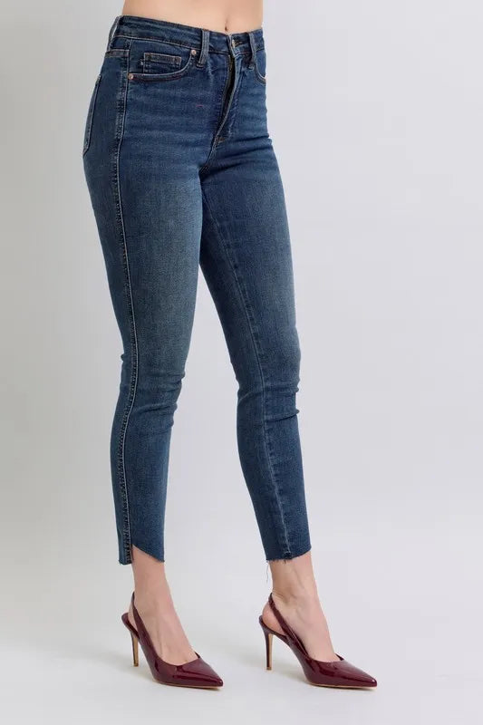 Get trendy with High Waist Skinny Jeans Plus Size - Jeans available at Styles Code. Grab yours today!