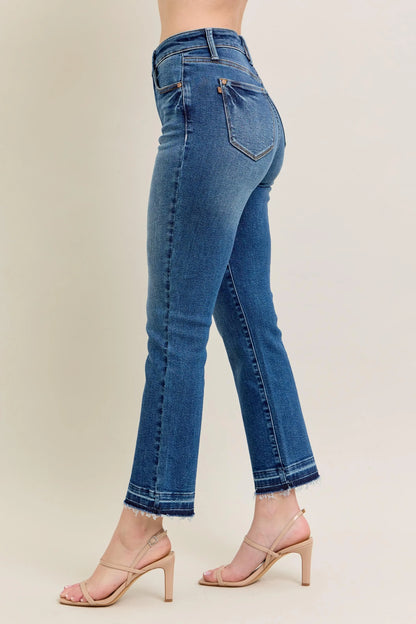 Get trendy with Vintage Wash Flare Jeans Plus Size - Jeans available at Styles Code. Grab yours today!