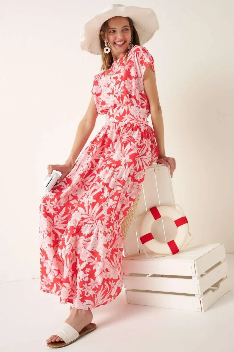 Get trendy with Tropical Print Top and Skirt Set - Two Piece Sets available at Styles Code. Grab yours today!