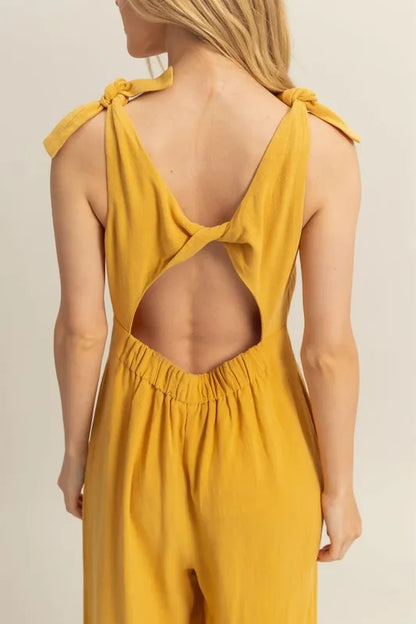 Get trendy with Cutout Wide Leg Jumpsuit - Jumpsuit available at Styles Code. Grab yours today!