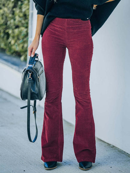 Get trendy with High Waist Bootcut Pants - Pants available at Styles Code. Grab yours today!