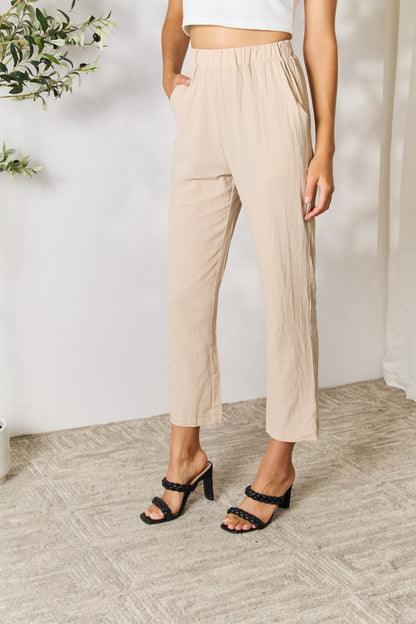 Get trendy with Pull-On Pants with Pockets - Pants available at Styles Code. Grab yours today!