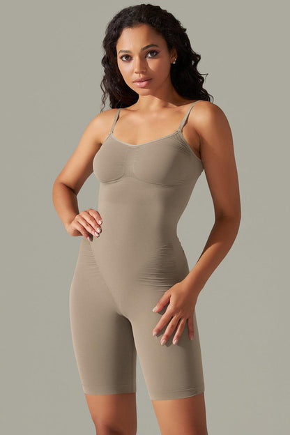 Get trendy with Spaghetti Strap Active Romper - Activewear available at Styles Code. Grab yours today!