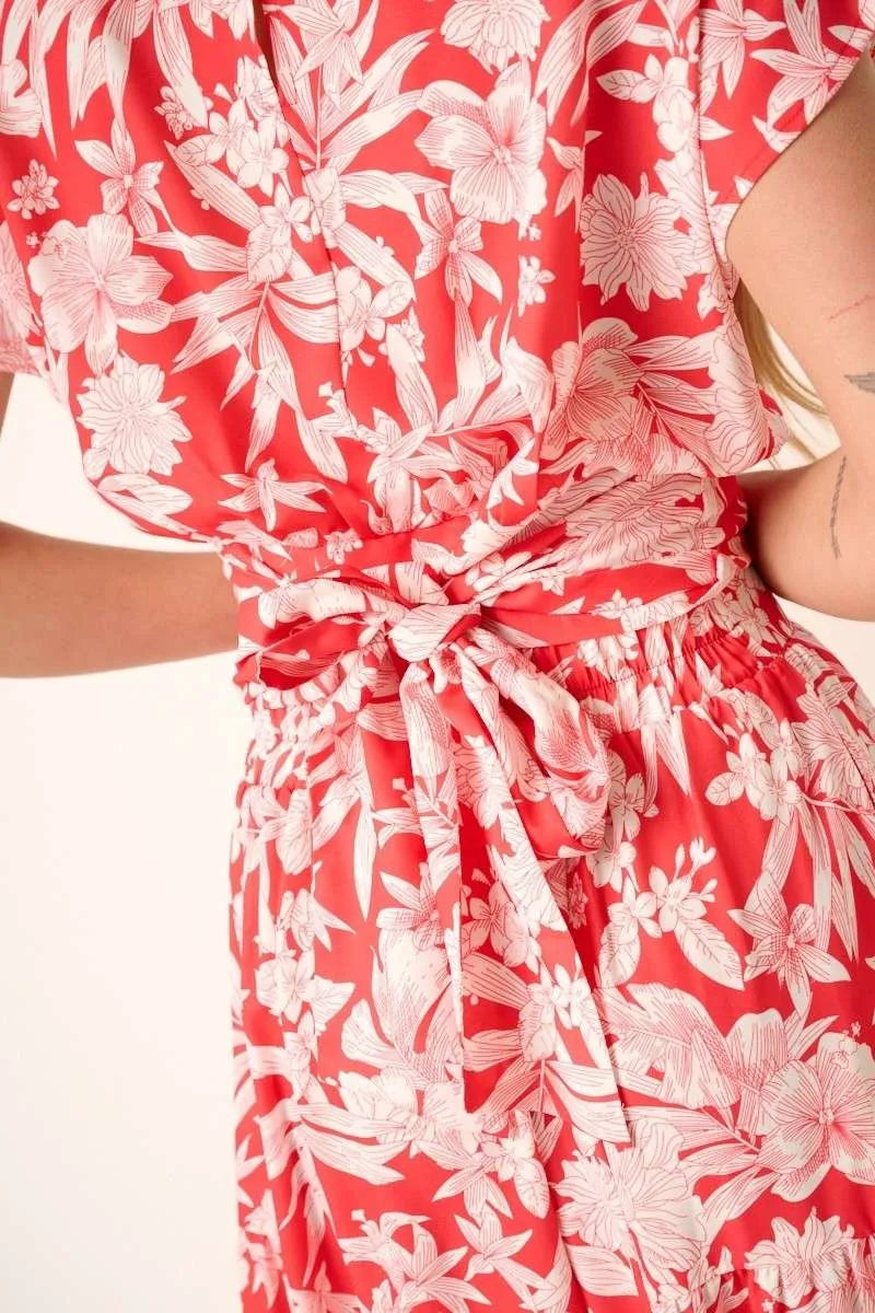Get trendy with Tropical Print Top and Skirt Set - Two Piece Sets available at Styles Code. Grab yours today!