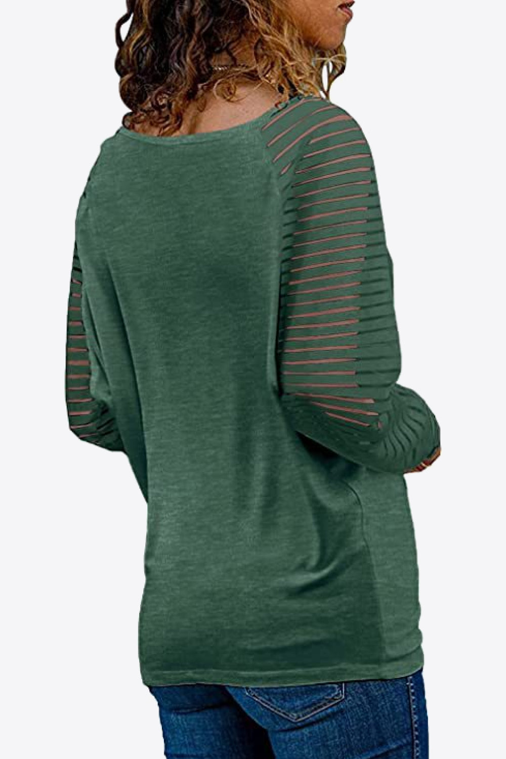 Get trendy with V-Neck Long Raglan Sleeve Top - Blouse available at Styles Code. Grab yours today!