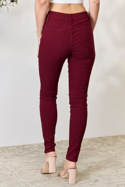 Get trendy with YMI Jeanswear Hyperstretch Mid-Rise Skinny Jeans - Jeans available at Styles Code. Grab yours today!